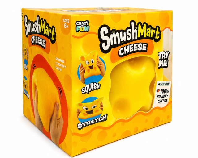 Crazy Fun SmushMart™ Jumbo Cheese Squishy