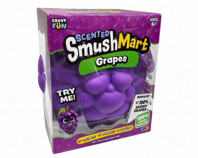 Crazy Fun SmushMart™ Grape Scented Jumbo Squishy