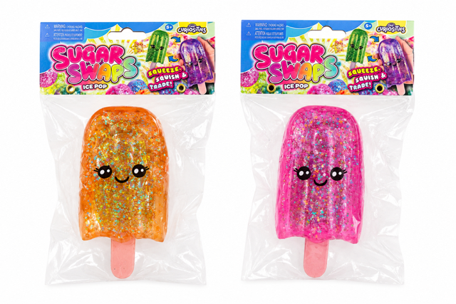 Sugar Swaps Glitter Ice Pop Squishy