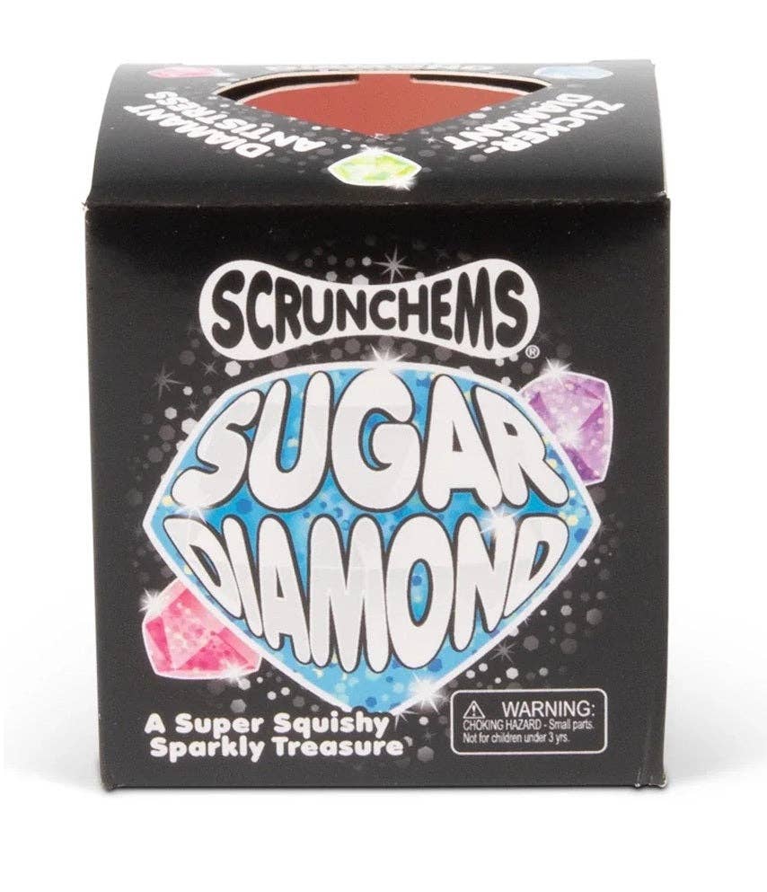 Scrunchems® Sugar Diamonds Squishy | Sparkly Sensory Fidget Toy