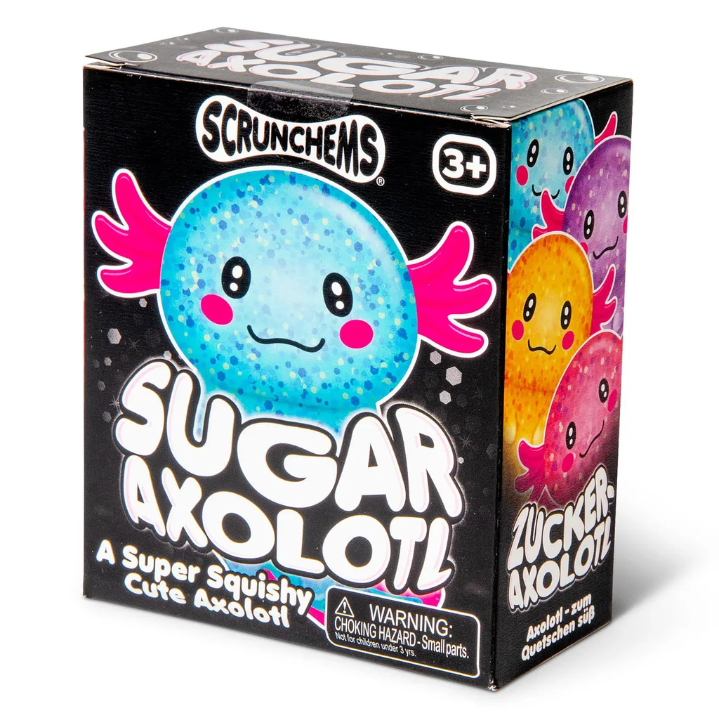 Scrunchems® Sugar Axolotl Squishy | Sensory Fidget Toy