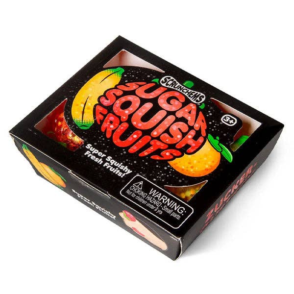 Scrunchems® Sugar Squish Fruits | 3-Piece Glitter Sensory Fidget Set