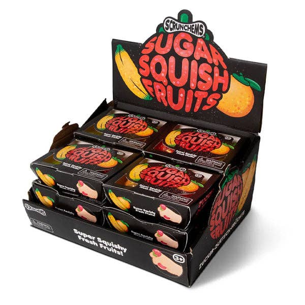 Scrunchems® Sugar Squish Fruits | 3-Piece Glitter Sensory Fidget Set