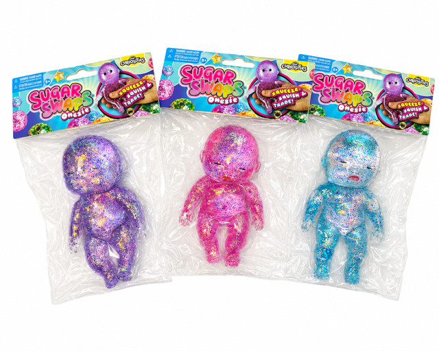 Sugar Swaps™ Glitter Onesie Squishy – Assorted Colors