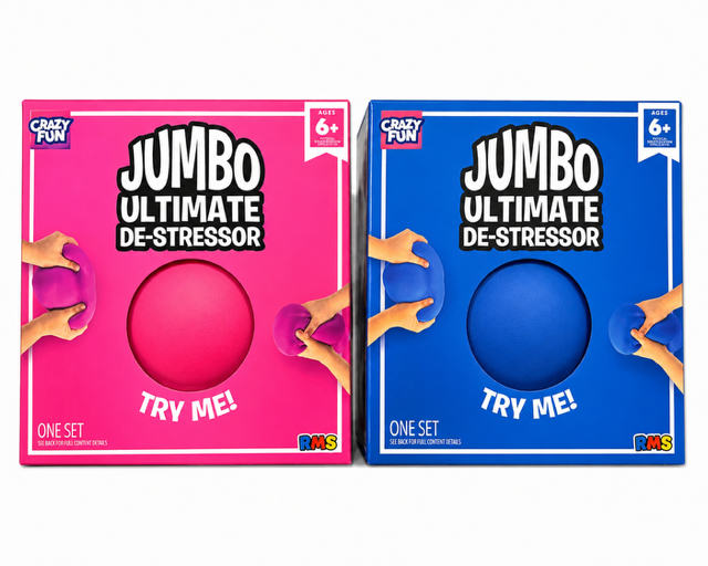 Crazy Fun Jumbo Ultimate De-Stressor Ball – Assorted Colors
