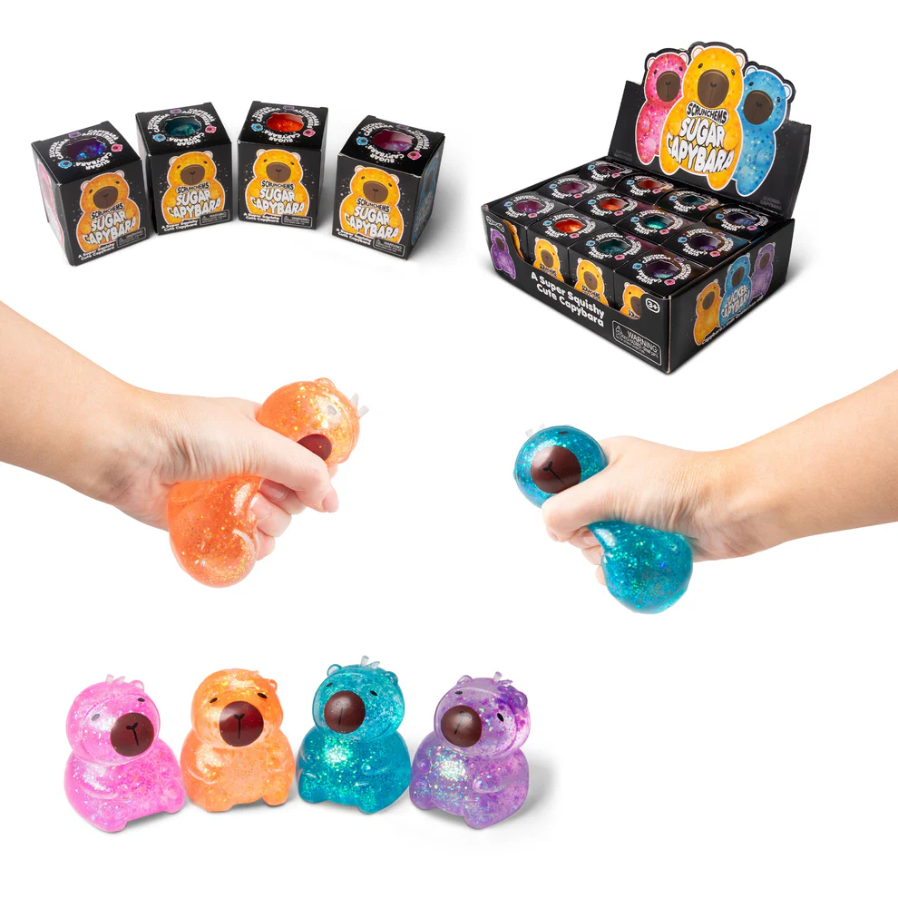 Scrunchems® Sugar Capybara Squishy | Sensory Fidget Toy